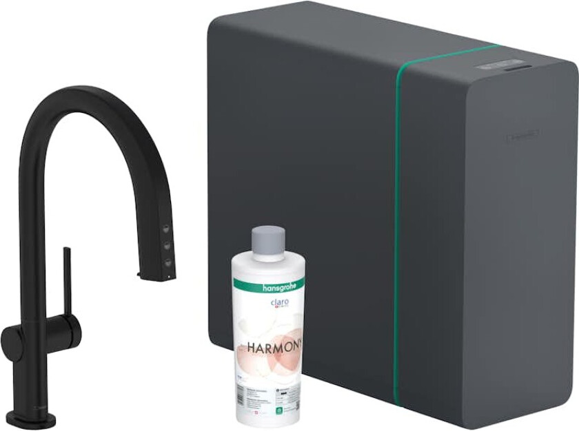 Kjøkkenbatteri Hansgrohe Aqittura M91 SodaSystem 210 Uttrekkbar Tut 1jet sBox
