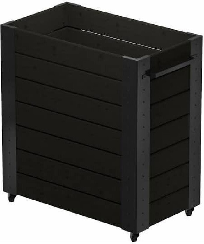 Blomsterkasse PLUS Cubic med Hjul 87 x 95