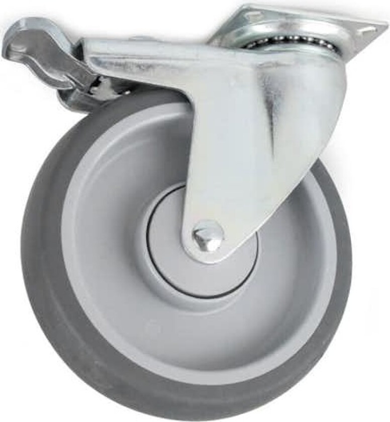 Bilde av Møbelhjul Habo 4312 med Brems 100 mm