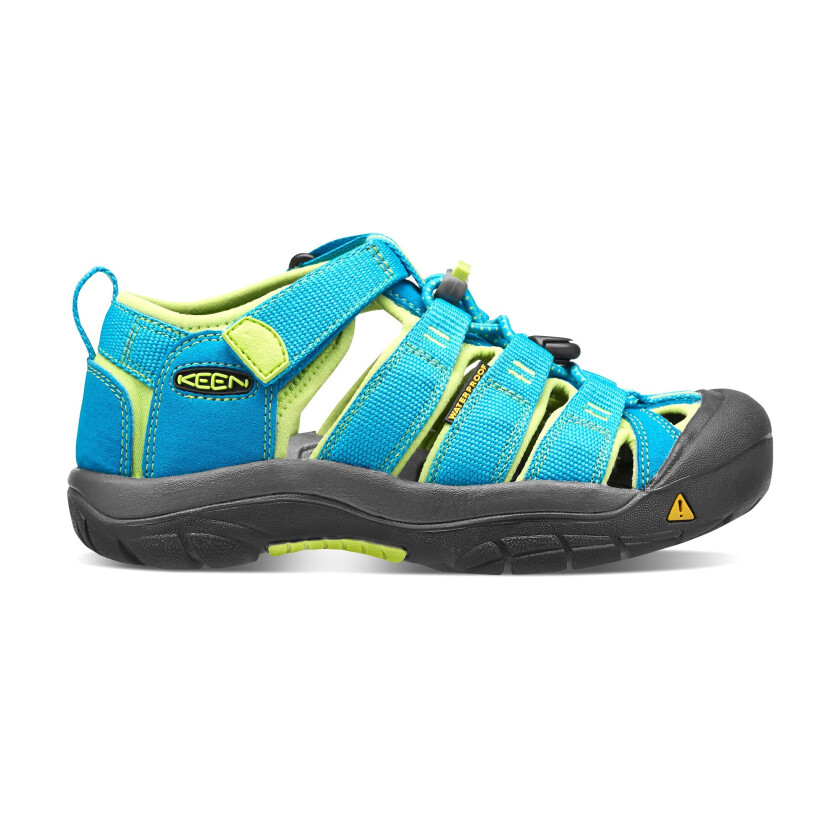 Keen Kids' Newport H2 (2022) 24, Hawaiian Blue/Green Glow