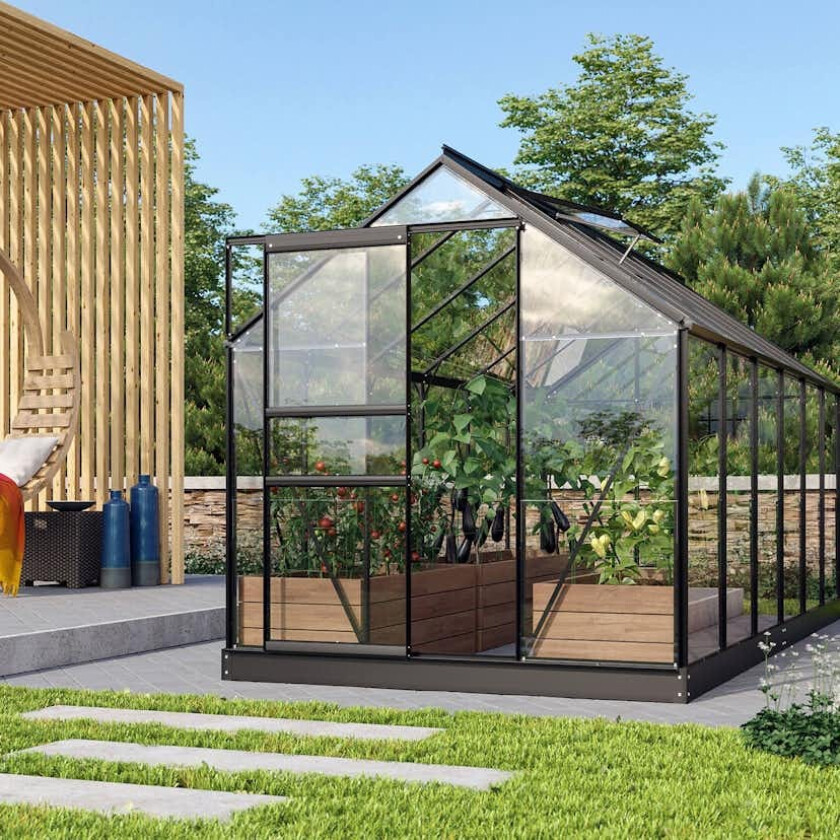 Drivhus Vitavia Venus 7,5 med Sokkel