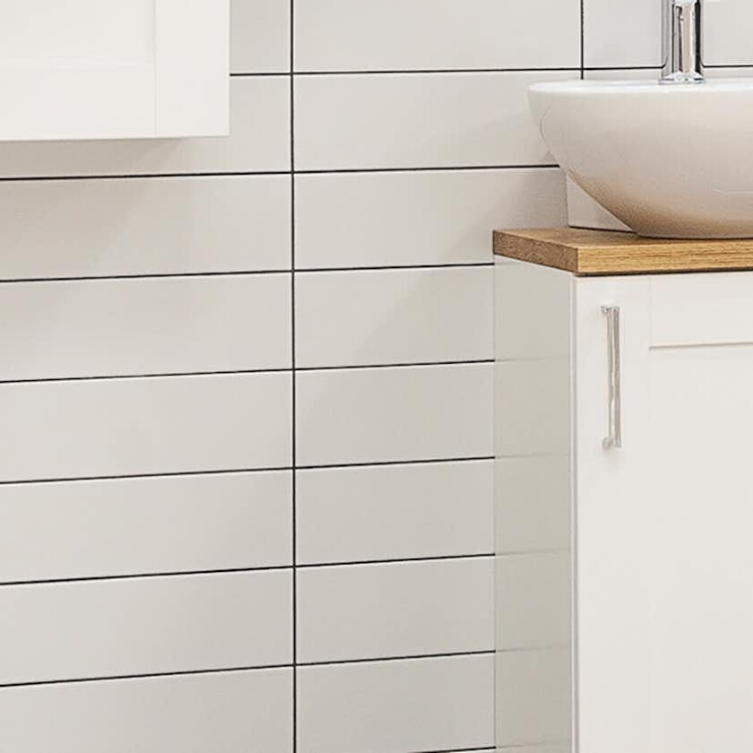 Flis Arredo Color Gris Perla Grå Matt 10x30 cm