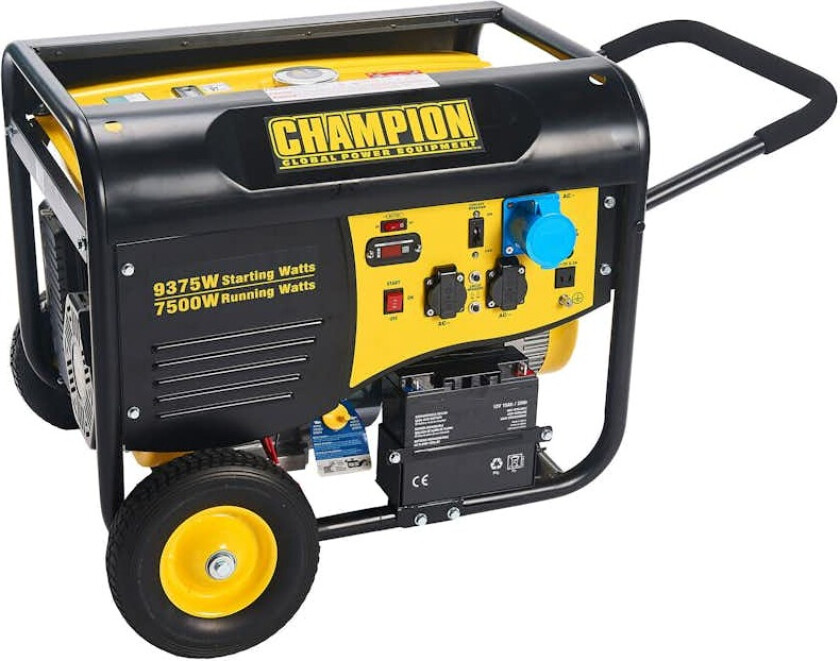 Strømaggregat Champion Generators CPG9000E2 8kW 1-fas Bensin med Fjernstart