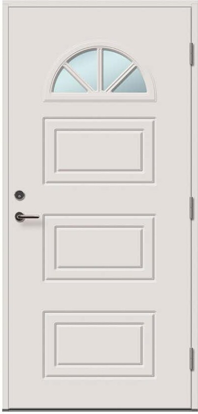 Ytterdør Tundøren Tun 543 Klarglass Hvit