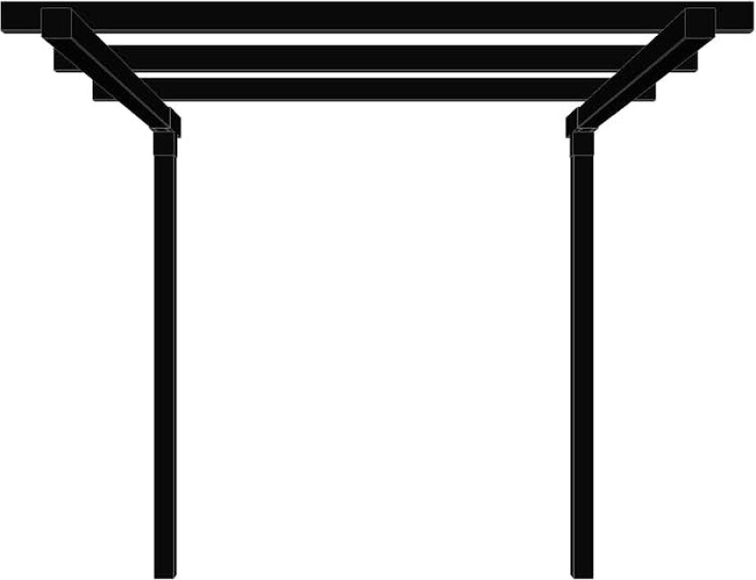 Pergola PLUS Dobbel 1 Modul Forlenger