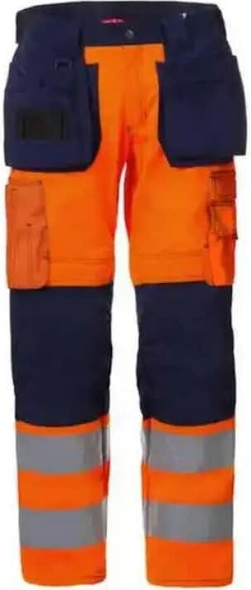 Arbeidsbukse Strakofa Synlig Plus kl 2 Påsydd Refleks Lang