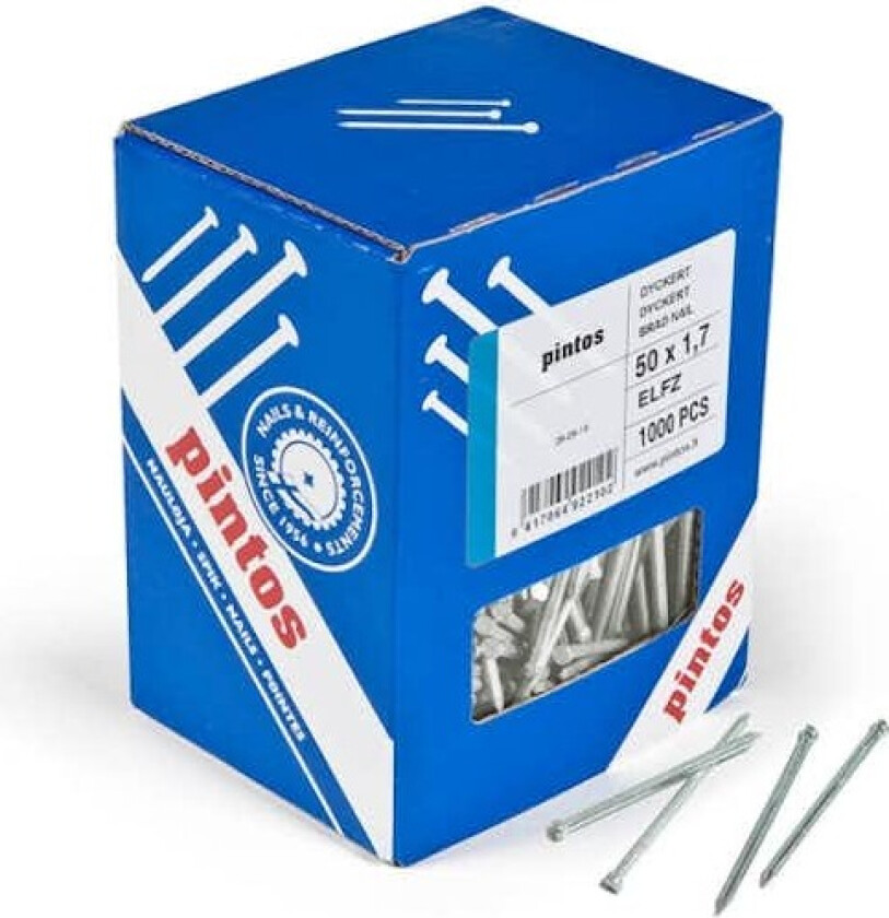 Dykkerspiker Pintos 50x2,0 Elektrogalvanisert 1000 stk
