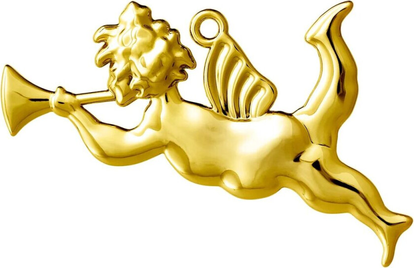 Karen Blixen trompet engel juletrepynt 6,5 cm Forgyllet