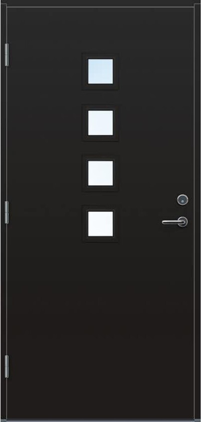 Ytterdør Bygg1 Larvik Klarglass