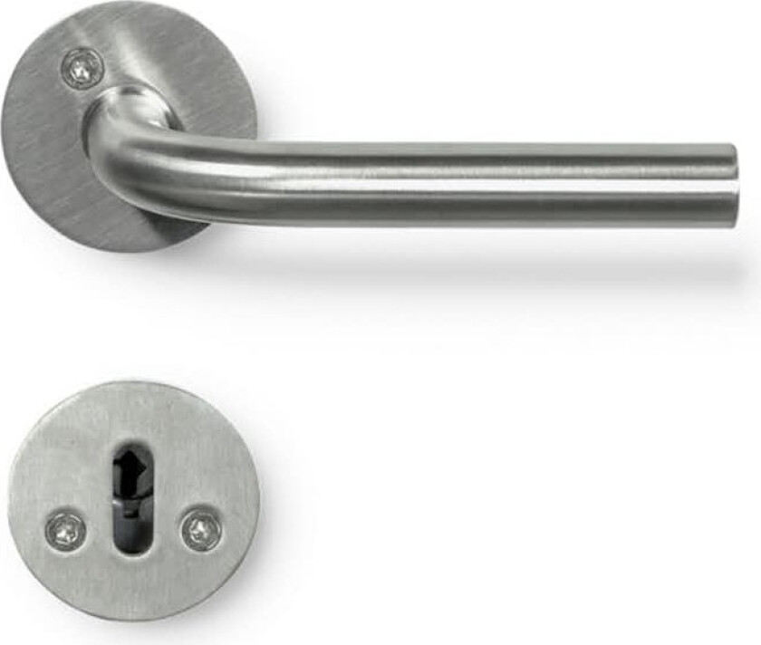 Dørhåndtak Beslag Design Kastrup 11 Rustfritt med Nøkkelskilt