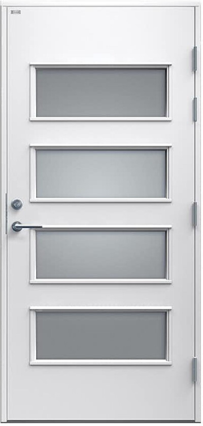 Ytterdør Diplomat Ebba Sotet Glass