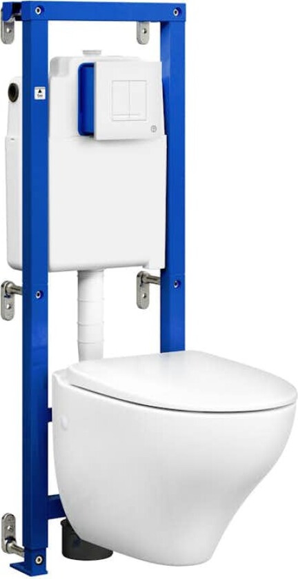 Bilde av Vegghengt Toalett Gustavsberg Nautic All In One 1530 Komplett