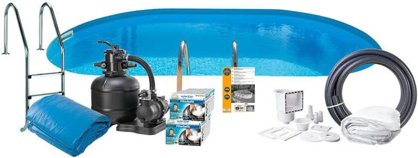 Bassengpakke Swim & Fun Steel Oval 150 cm Dybde