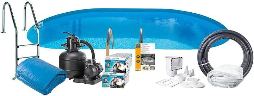 Bassengpakke Swim & Fun Steel Oval 150 cm Dybde