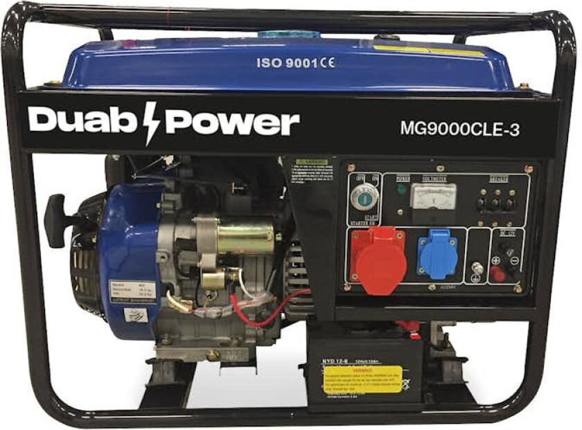 Strømaggregat Duab-Power MG9000CLE-3 1-fas/3-fas Bensin