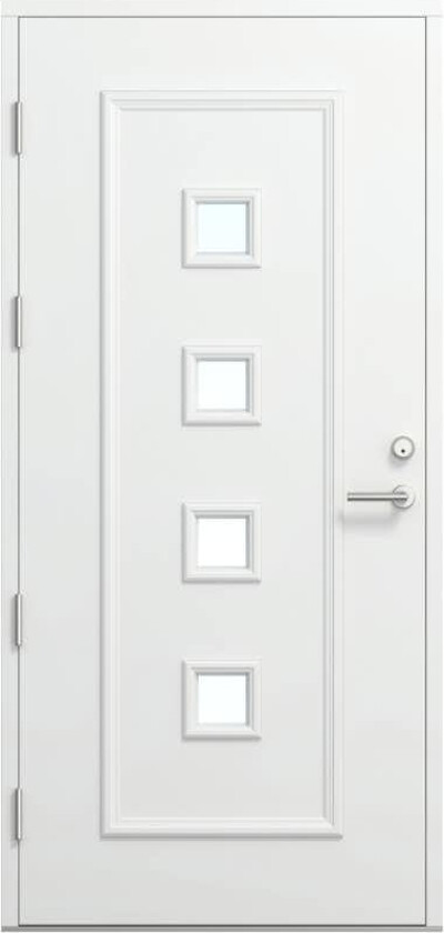 Ytterdør Bygg1 Fjord 07 Klarglass Hvit