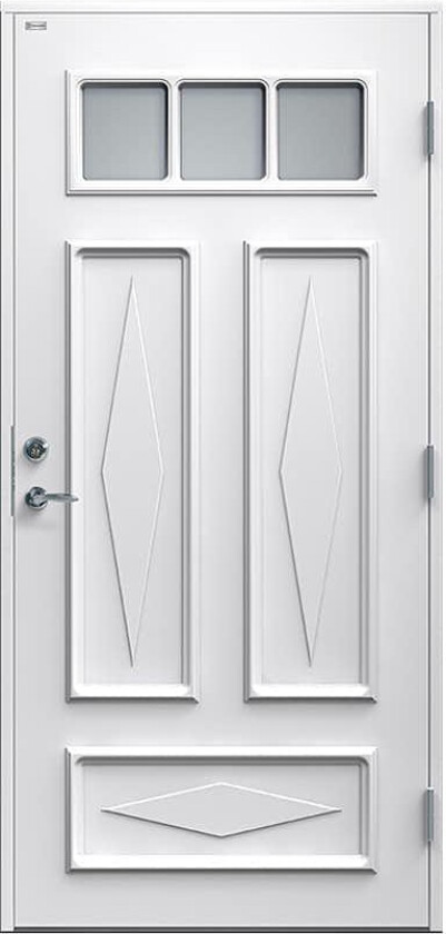 Ytterdør Diplomat Britta Klart Glass