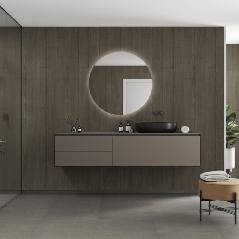 Baderomspanel Fibo 4633-M76 Dark Wood