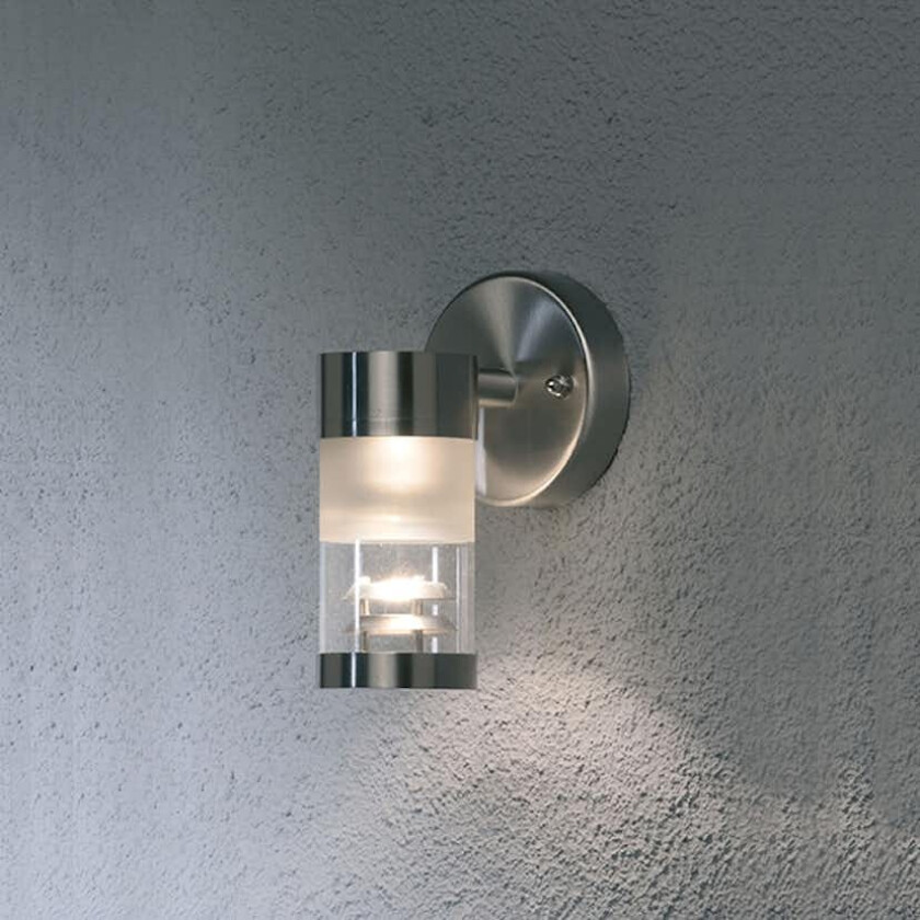 Vegglampe Gnosjö Konstsmide Bolzano Ned GU10 Reflektor Rustfritt