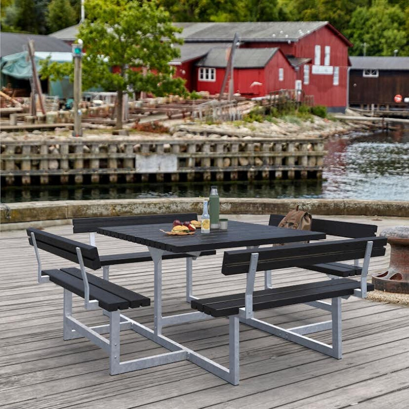 Piknikbord PLUS Picnic med 4 Ryggstøtter 224 cm