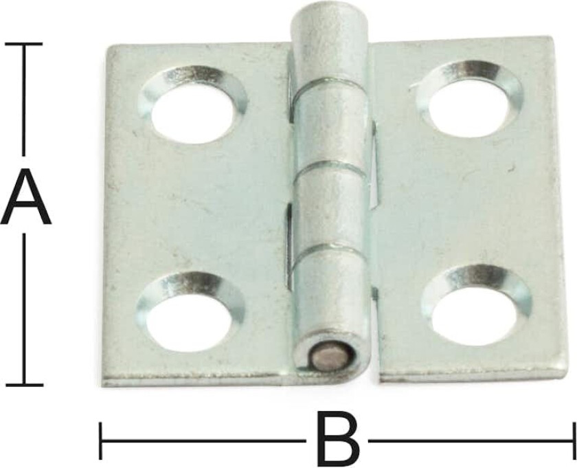 Bilde av Kanthengsel 1499-25 Kanthengsel av stål med messingbolt.