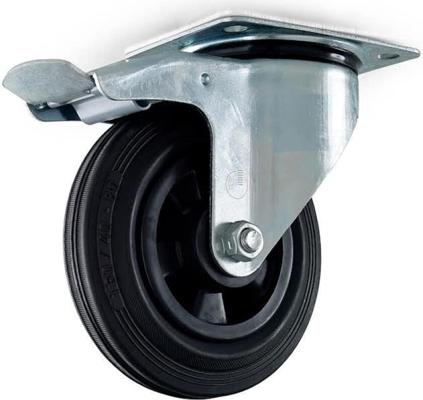 Bilde av Containerhjul Habo 5816 med Brems 160 mm