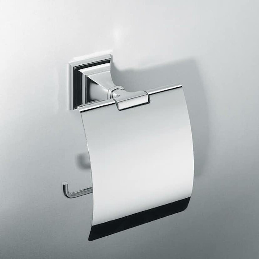 Bilde av Toalettpapirholder LH Portofino Krom med Lokk