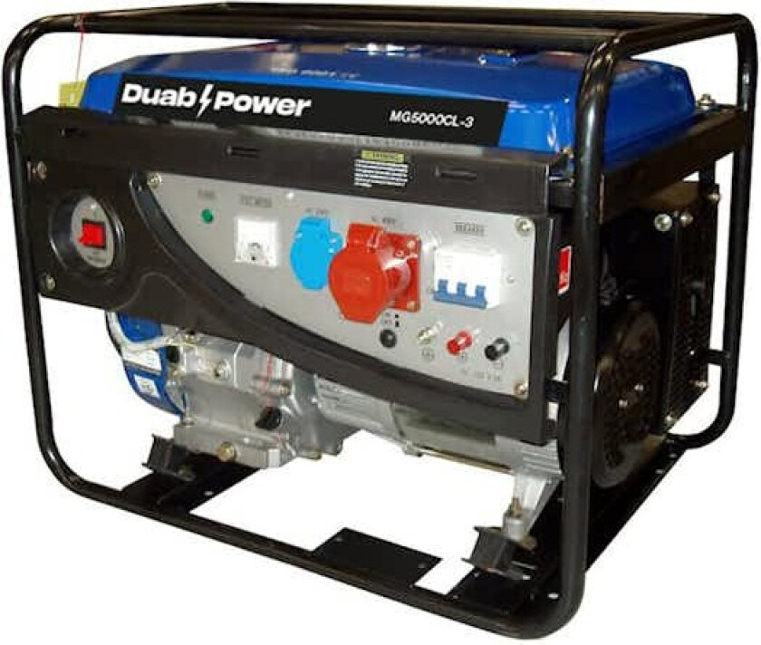 Strømaggregat Duab-Power MG5000CL-3 1-fas/3-fas Bensin