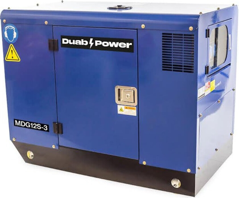 Strømaggregat Duab-Power MDG12S-3 3-fas Diesel Stillegående