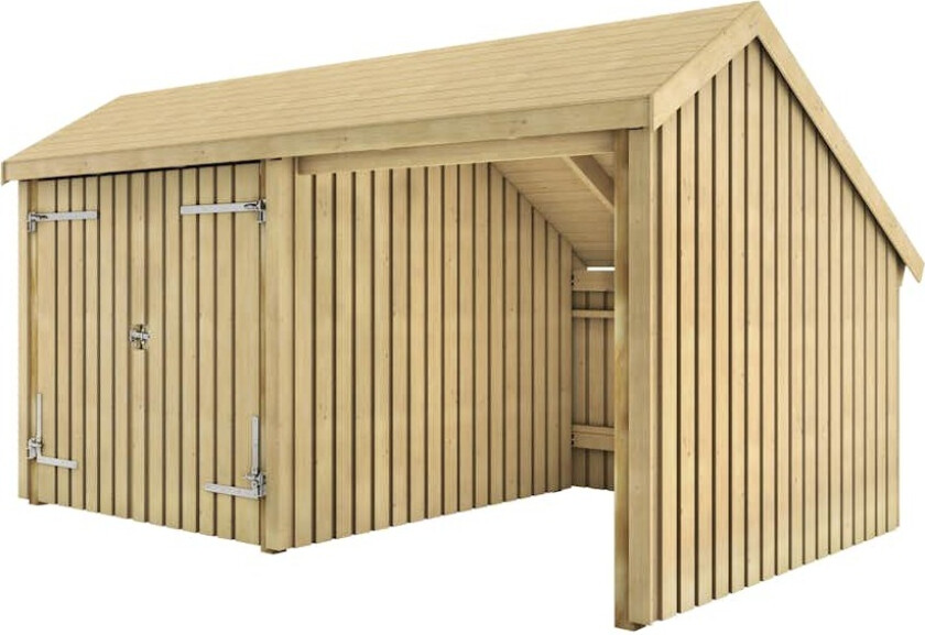 Multibod PLUS 2 Moduler Dobbeltdør Ubehandlet 10,5 m2