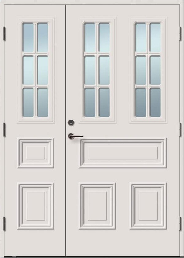 Ytterdør med Sidefelt Tundøren Tun 475 Hvit