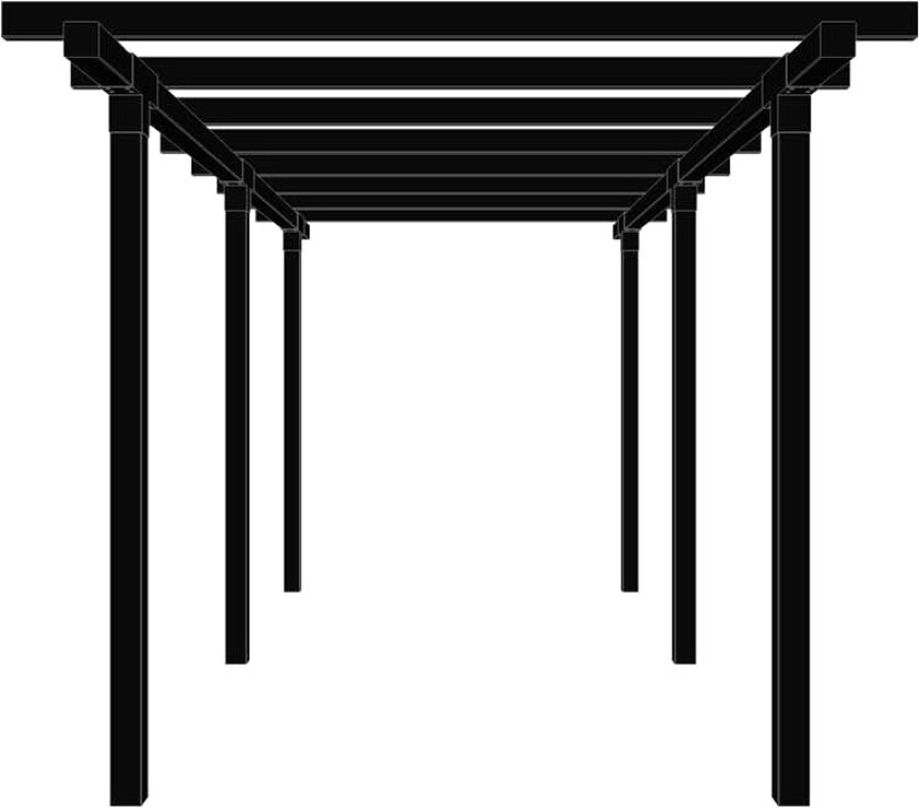 Pergola PLUS Cubic Dobbel 2 Moduler