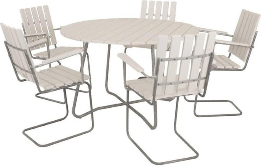 Bilde av Spisegruppe Eden Wood Amanda Ø120 cm med 5 Stoler