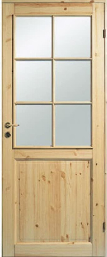 Innerdør Diplomat Silje Ubehandlet Furu Klarglass