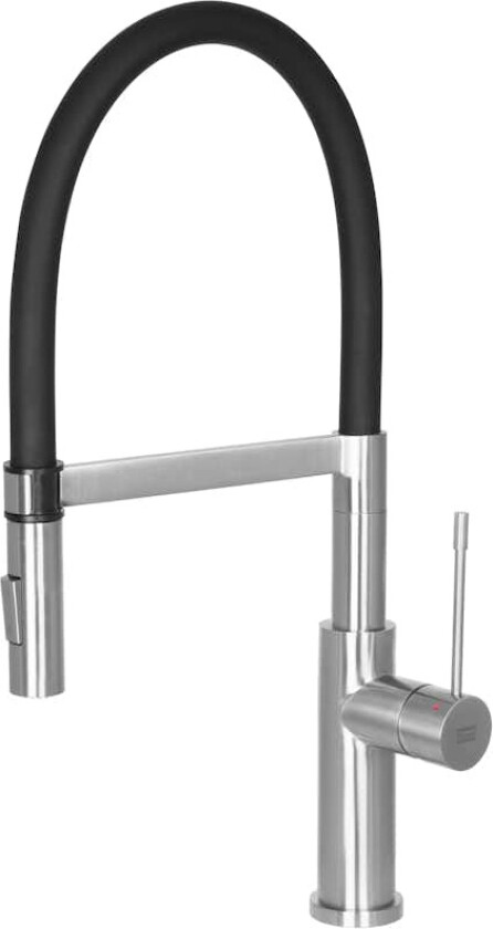 Kjøkkenbatteri Strand Stainless Orust Rustfri/Sort