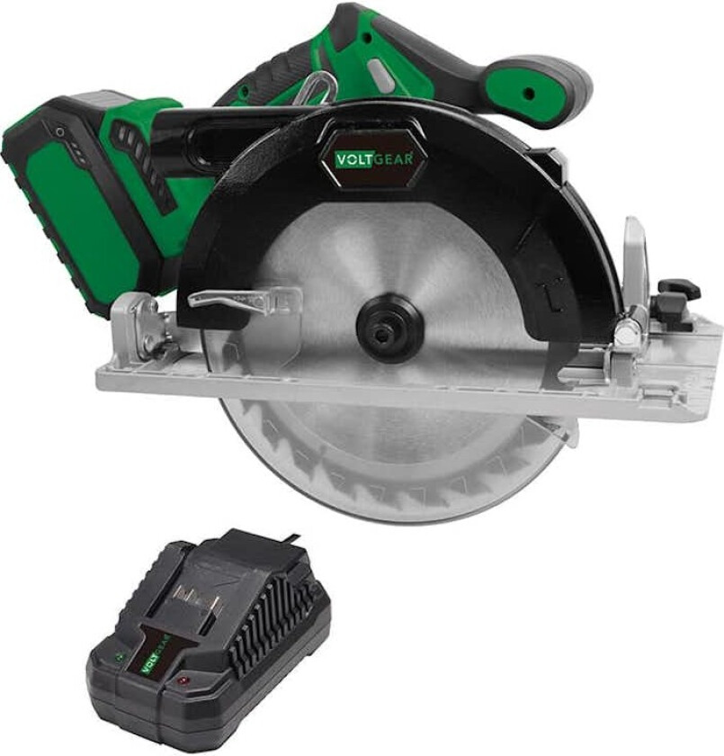 Sirkelsag Voltgear 20V Børsteløs Med Batteri 4Ah og Lader
