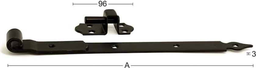Bilde av Stabelhengsel Habo 214