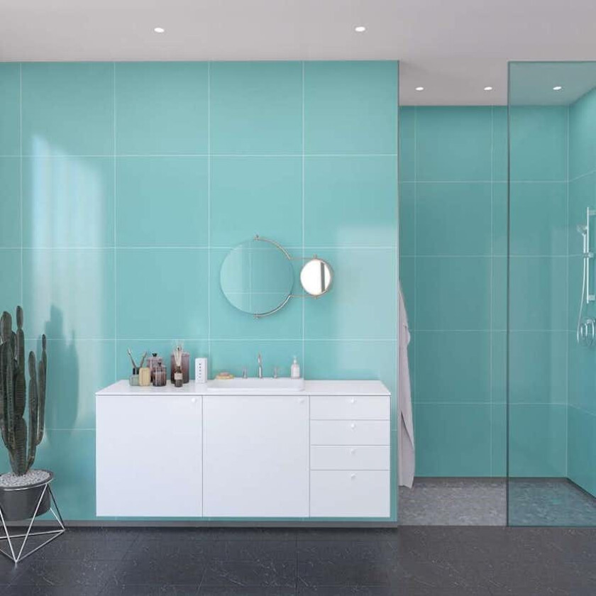 Baderomspanel Fibo 2212-6060 Aquamarine