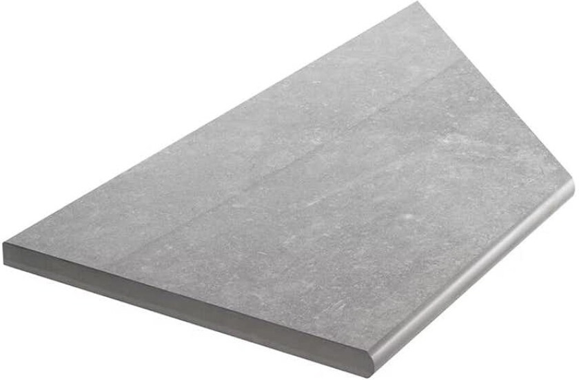 Klinker Bricmate Z Limestone Grey Pool Inner Corner Left 59,6x29,7 cm