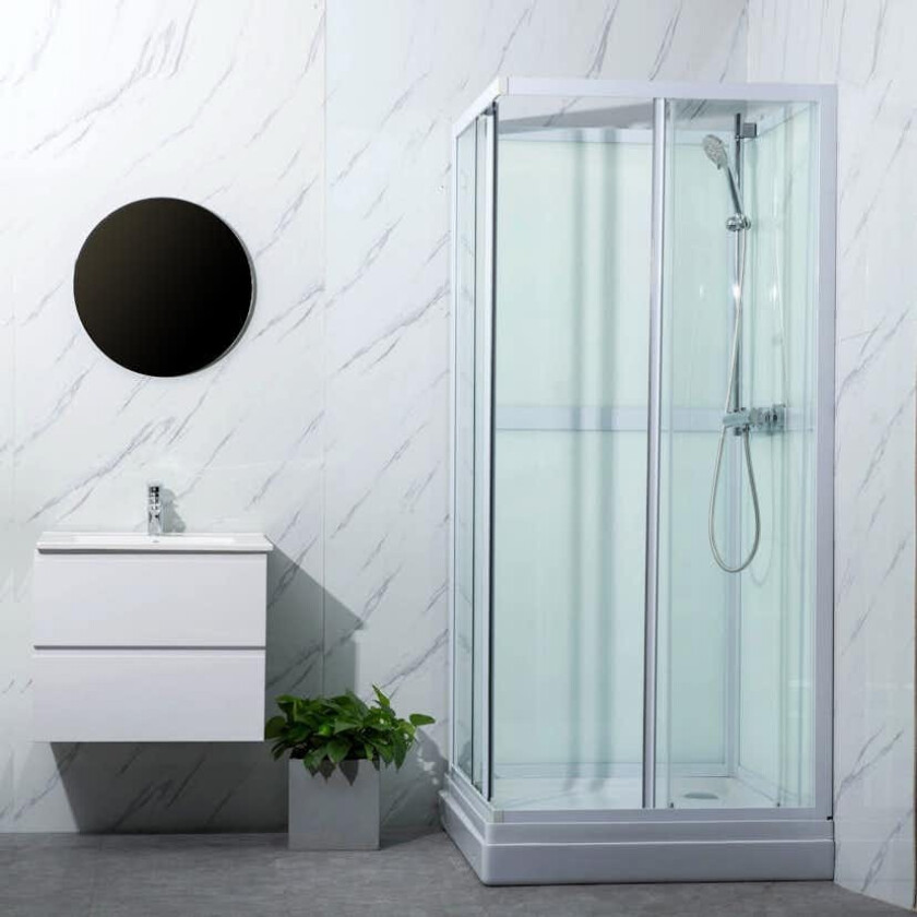 Dusjkabinett Bathlife Ideal 90x90 Rett