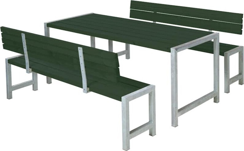Bilde av Hagebenksett PLUS Plank 186 cm Grønn