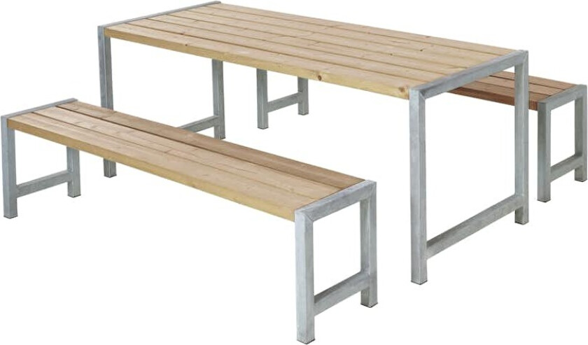 Benkesett PLUS Brun ThermoWood