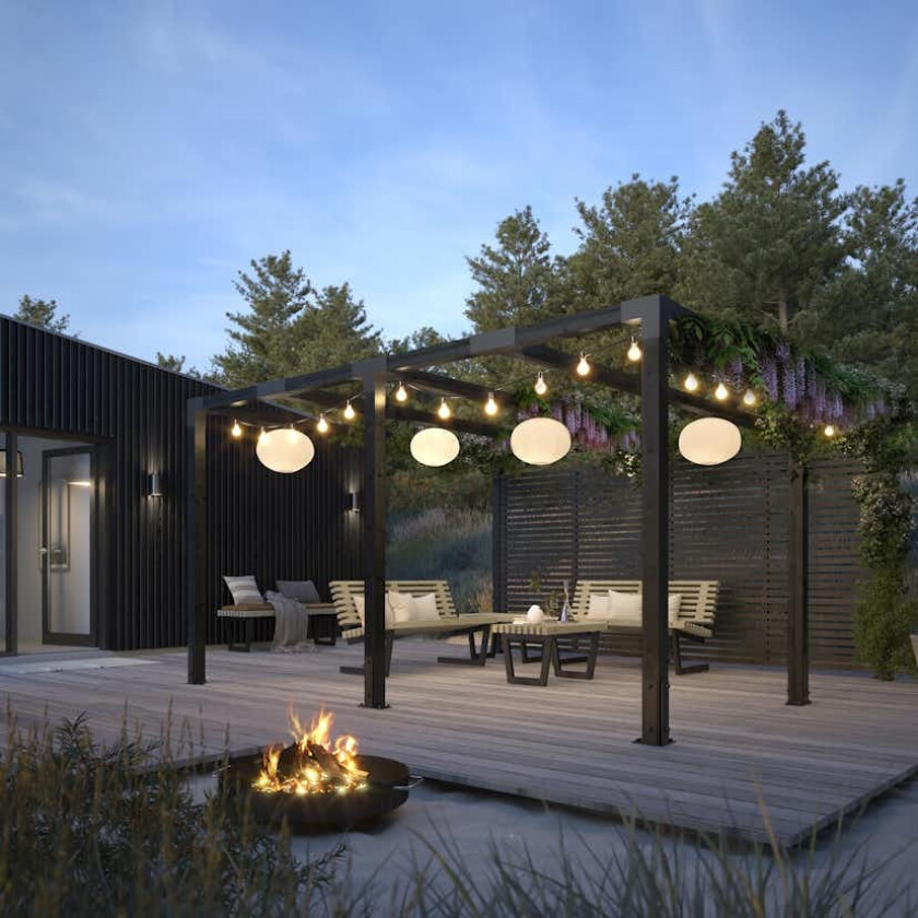 Pergola PLUS Cubic inkludert Tokyo Vegg