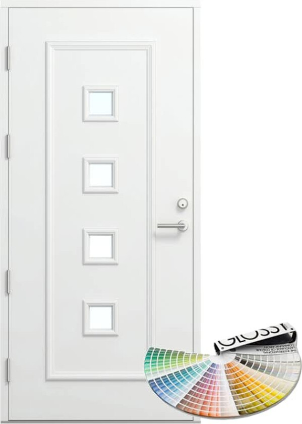 Ytterdør Bygg1 Fjord 07 Klarglass Valgfri Farge