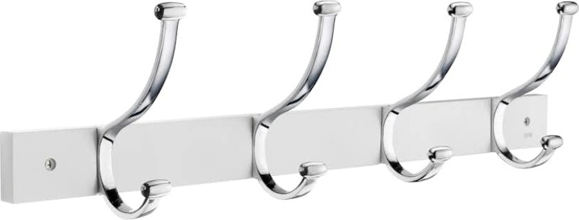Kroklist Beslagsboden 4-kroker Polert Krom