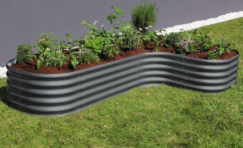 Plantekant Vitavia Curve 401 Antrasitt