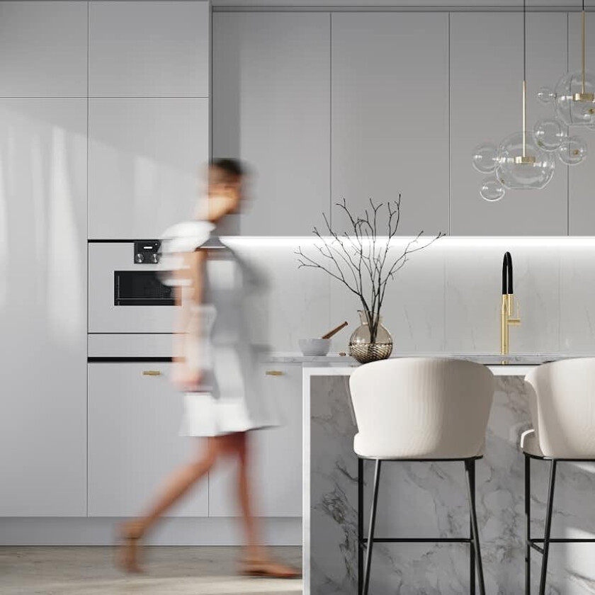 Kitchen Board Fibo 3487-KM10 HG Bright Marble