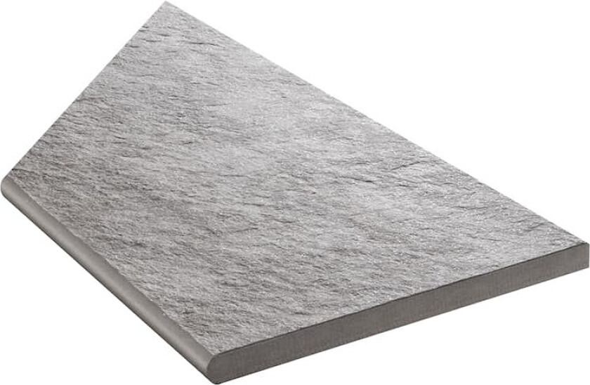 Klinker Bricmate Z Quartzit Grey Pool Inner Corner Right 59,5x29,1 cm
