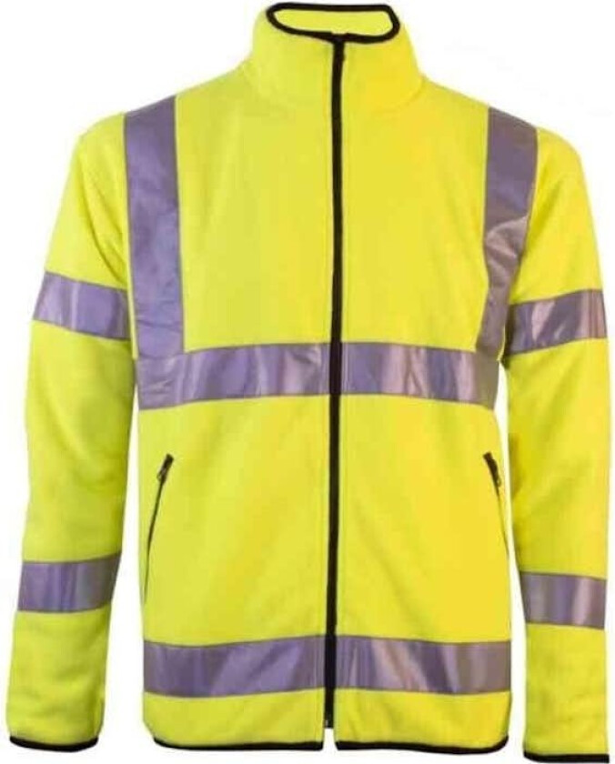 Microfleecejakke Tracker HiVis kl.3