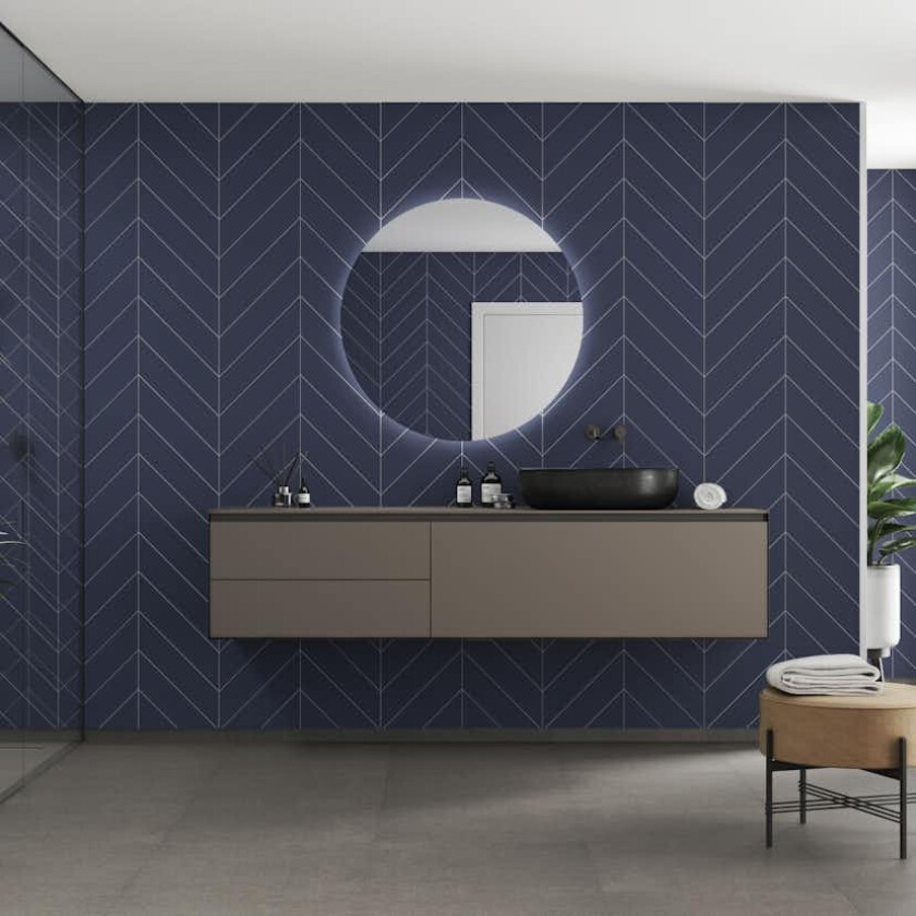 Baderomspanel Fibo 5230-M78 Smokey Blue